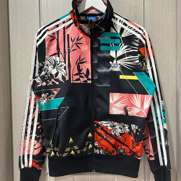 [BUNJANG] Adidas Firebird Flower Pattern Track Top Jersey / 아디다스 파이어버드 플라워 패턴 트랙탑 져지