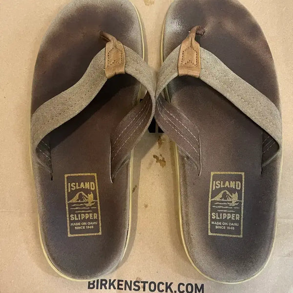 [BUNJANG] Island Slipper Suede Taupe US 10 / 아일랜드 슬리퍼 토프