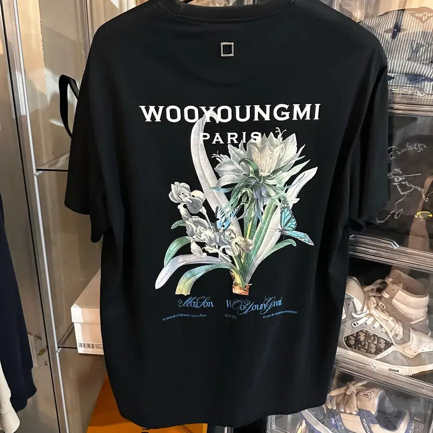 [BUNJANG] Wooyoungmi Flower Short Sleeve T-Shirt Size 50 / 우영미 플라워 반팔티 23ss 50사이즈