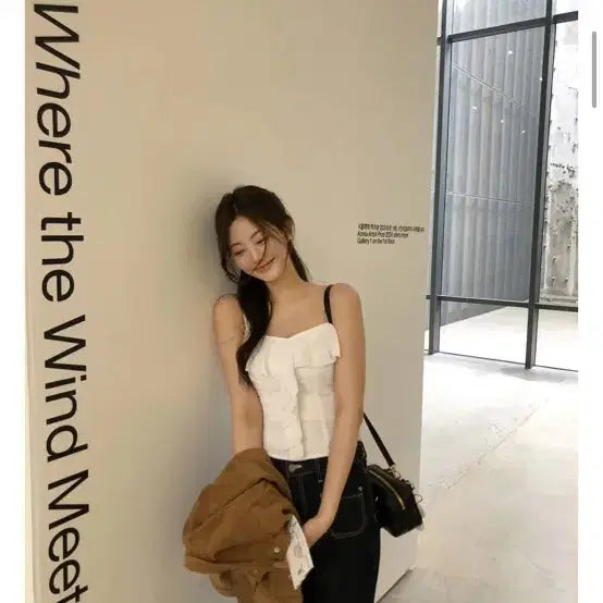 [BUNJANG] JENNIE O April Sleeveless Top - White M / 새상품) 제니오 에이프릴 슬리브리스 - 화이트 M