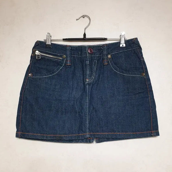 [BUNJANG] Denim Skirt Size 66 (M) / 데님 청 치마 66 M