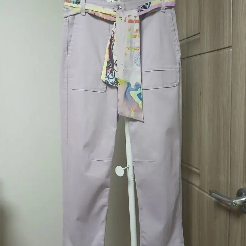 [BUNJANG] Mine Lavender Belt Set Pants / 마인 라벤더 컬러 벨트 세트 팬츠26