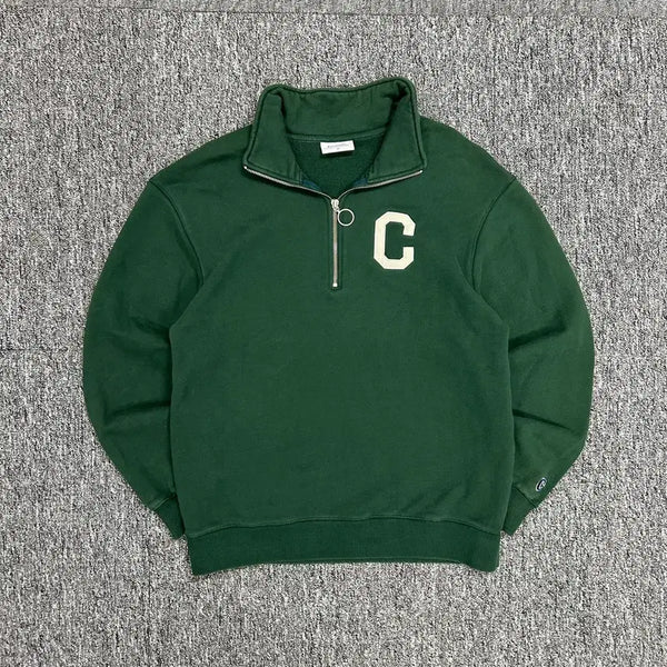 [BUNJANG] Covenat Deep Green Anorak Sweatshirt M / 커버낫 딥그린 아노락 맨투맨
