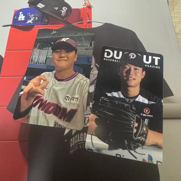 [BUNJANG] Baseball Player Photocards - Kim Geon-hee (Kiwoom), Choi Min-seok (Doosan), Jeon Min-jae (Lotte) / 더그아웃 키움 김건희 두산 최민석 롯데 전민재