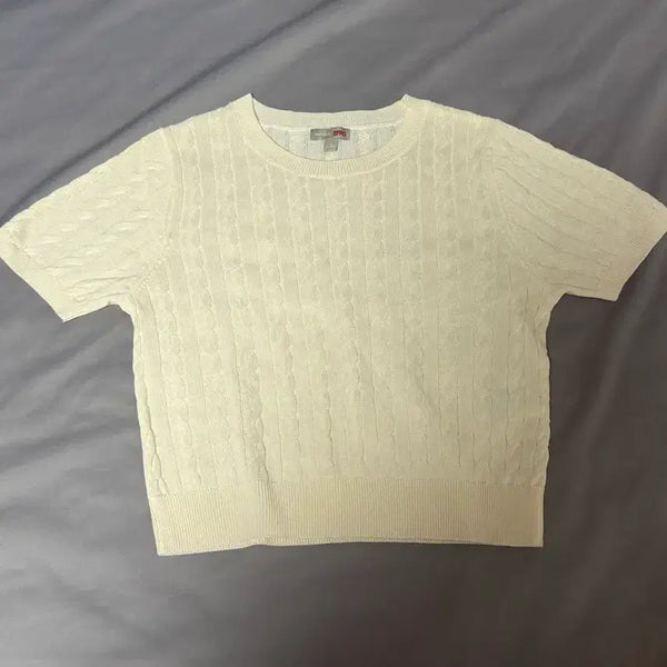 [BUNJANG] Spao Cropped Short Sleeve Knit S / 스파오 크롭 반팔 니트 S