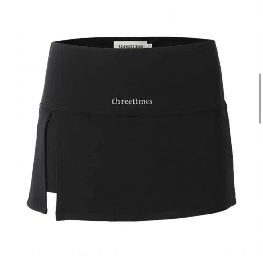 [BUNJANG] 3Times Slit Skirt Black S / 쓰리타임즈 슬릿 스커트 블랙 s