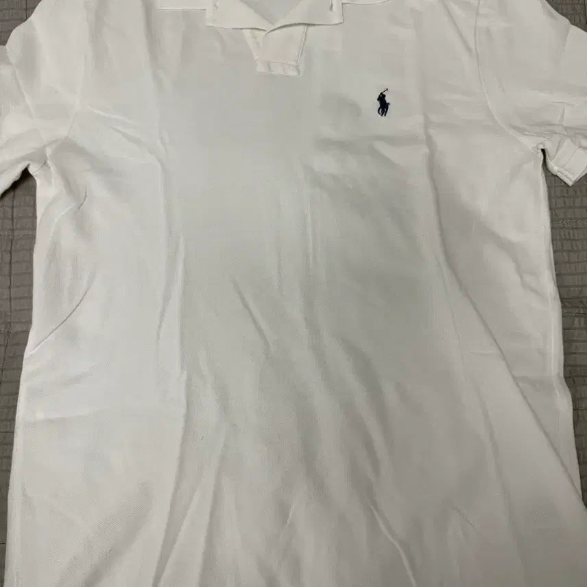 [BUNJANG] Polo Ralph Lauren White Short Sleeve Polo Shirt / 폴로 랄프로렌 화이트 반팔 카라티