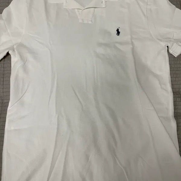 [BUNJANG] Polo Ralph Lauren White Short Sleeve Polo Shirt / 폴로 랄프로렌 화이트 반팔 카라티