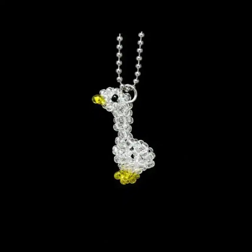 [BUNJANG] Duck & Goose Beaded Keychain / 오리 거위 비즈 키링