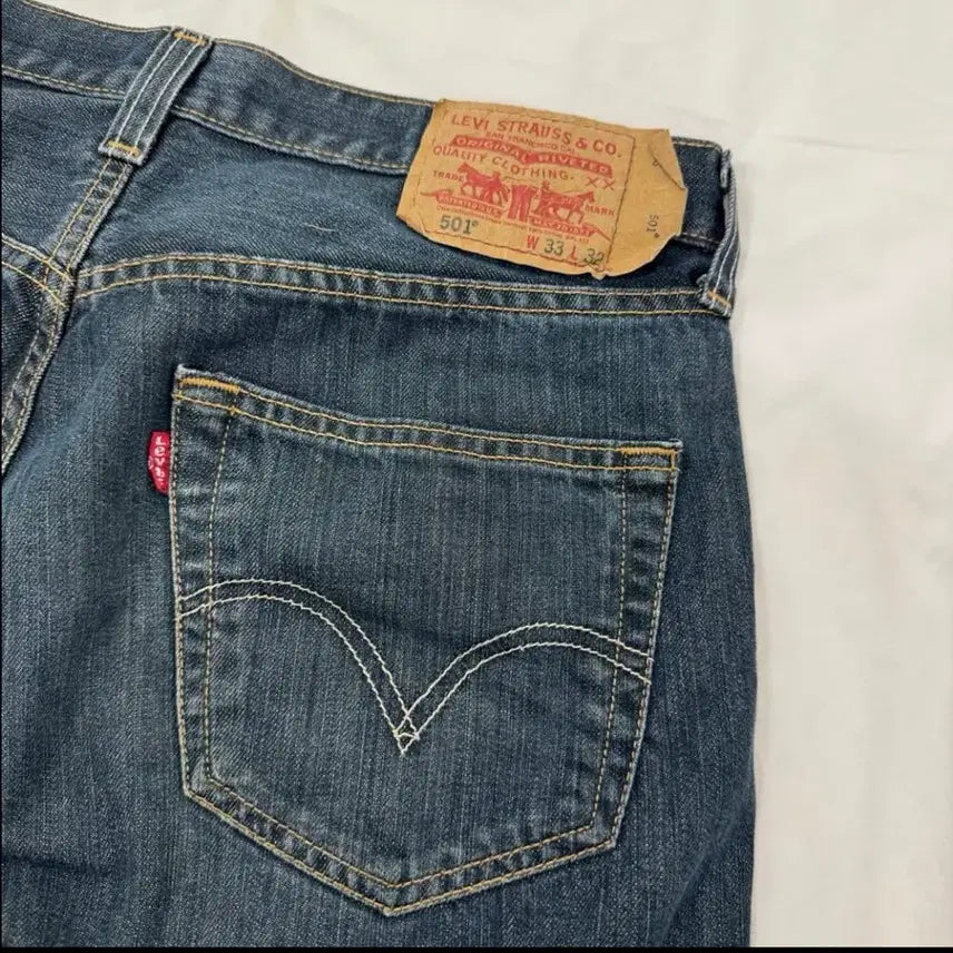 [BUNJANG] Levi's 501 Vintage Denim Jeans (W33/L32) / [33/32] 리바이스 501 데님 진청바지