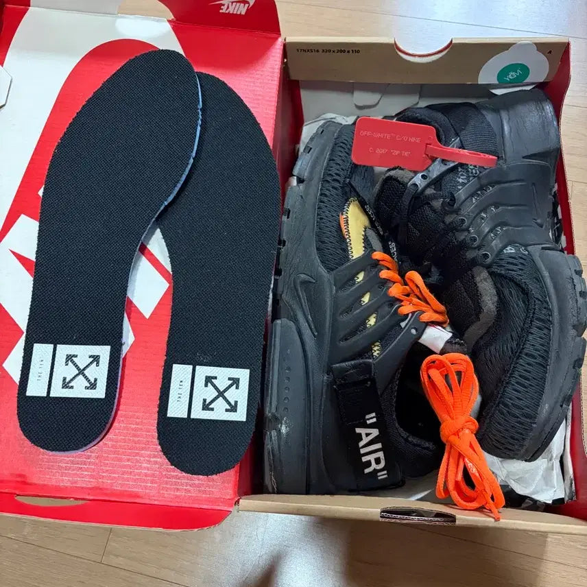 [BUNJANG] Nike Off-White Presto Black (2017) - Size 260 / 나이키 오프화이트 프레스토 블랙 260
