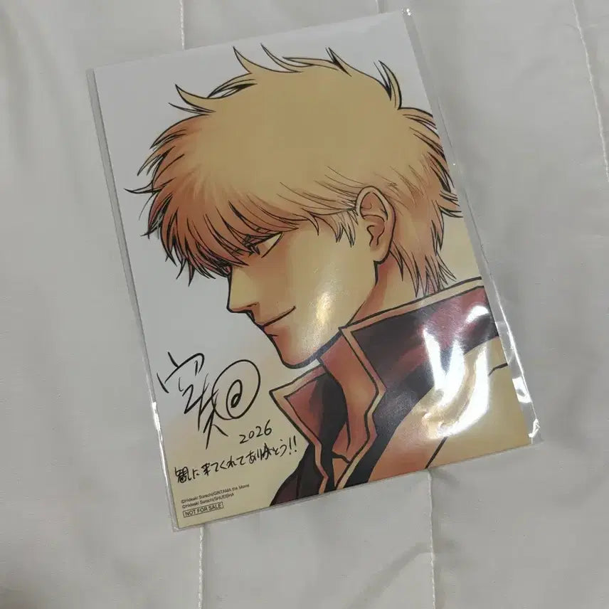 [BUNJANG] Gintama Yoshiwara Ensho Sorachi Autograph Bonus / 은혼 요시와라 대염상 특전 소라치 사인