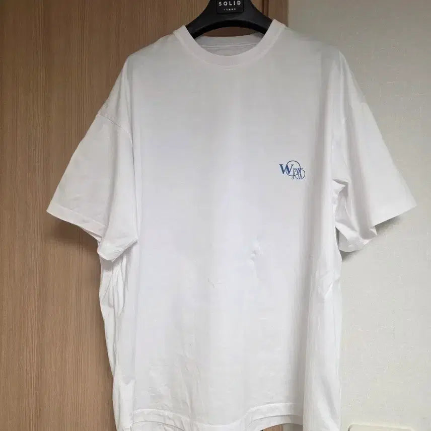 [BUNJANG] Wooyoungmi Flower Logo T-Shirt White Size 48 / 우영미 플라워 로고 티셔츠 화이트 48사이즈