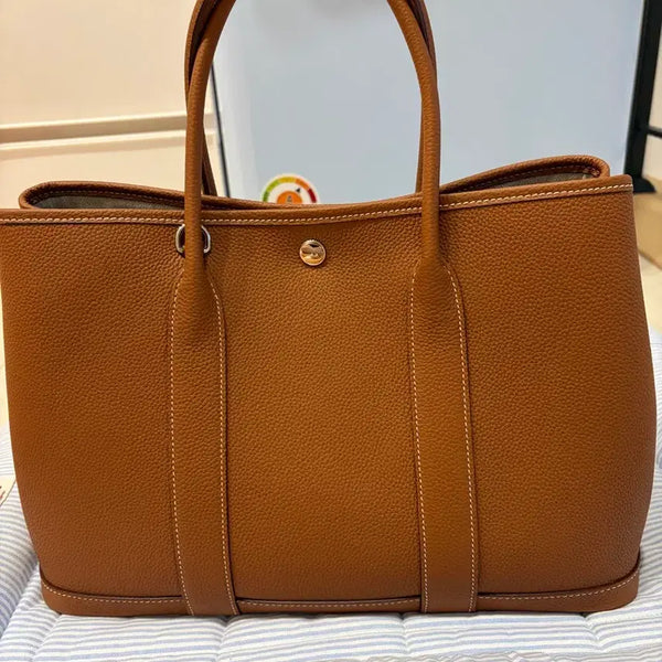 [BUNJANG] Garden Party 37 Genuine Leather Bag Brown / 가든파티 37사이즈 소가죽백 브라운