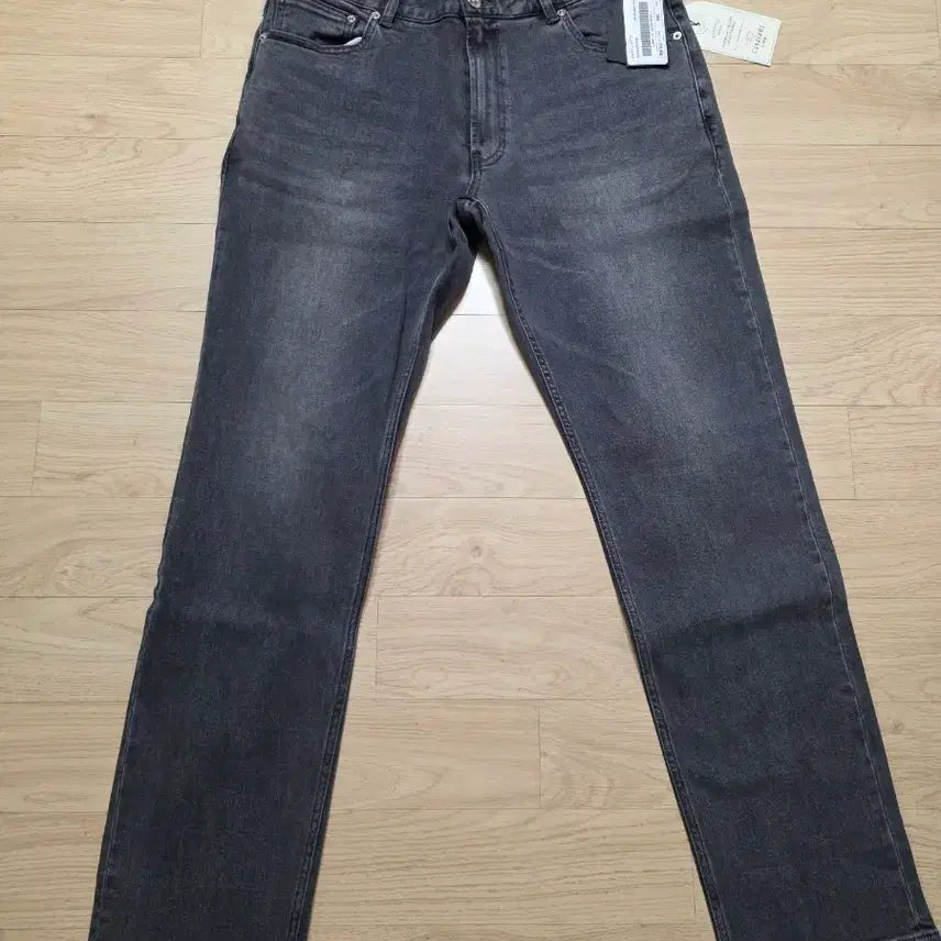 [BUNJANG] Jil Stuart New York Premium Italian Grey Wash Denim Slim Straight Fit - New / 질스튜어트뉴욕 이태리 프리미엄 그레이 워싱 데님 90 33-34 정가 37만원 새제품