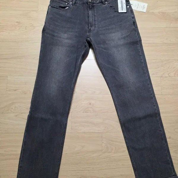 [BUNJANG] Jil Stuart New York Premium Italian Grey Wash Denim Slim Straight Fit - New / 질스튜어트뉴욕 이태리 프리미엄 그레이 워싱 데님 90 33-34 정가 37만원 새제품