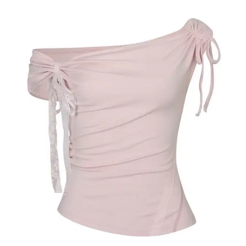 [BUNJANG] Pain Or Pleasure Angel Strap Top Pink M / 페인오어플레져 엔젤 스트랩 탑 핑크 M