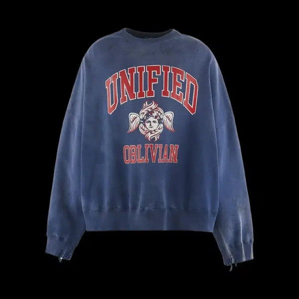 [BUNJANG] Saint Michael Oversized Graphic Sweatshirt / 세인트미카엘 스웻셔츠 맨투맨
