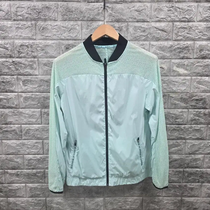 [BUNJANG] W.Angle Mint Mesh Windbreaker Jumper Size 100 / 와이드앵글  민트색  여름 망사 바람막이 점퍼 사이즈 100