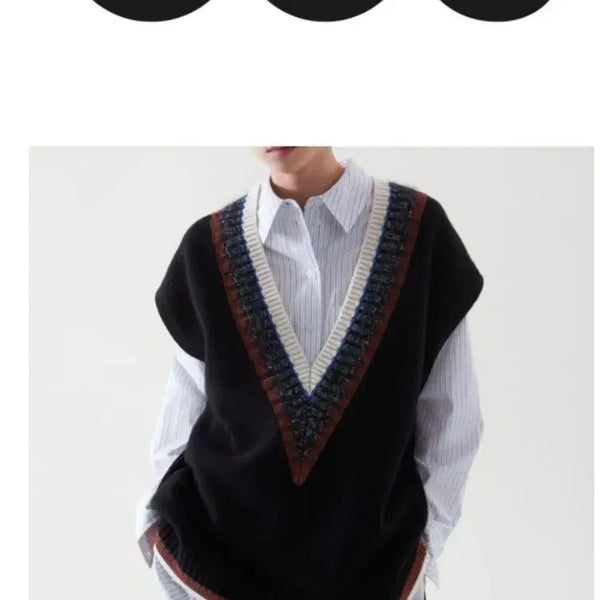 [BUNJANG] COS 100% Wool V-Neck Vest / 코스cos울100톡톡한 베스트