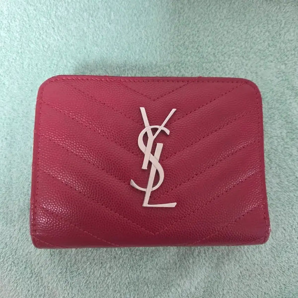 [BUNJANG] Saint Laurent YSL Quilted Women's Bifold Wallet / 입생로랑 YSL 지갑 퀼팅