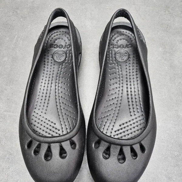 [BUNJANG] Crocs Flat Shoes Black W5 / 크록스 플랫 슈즈 블랙 w5