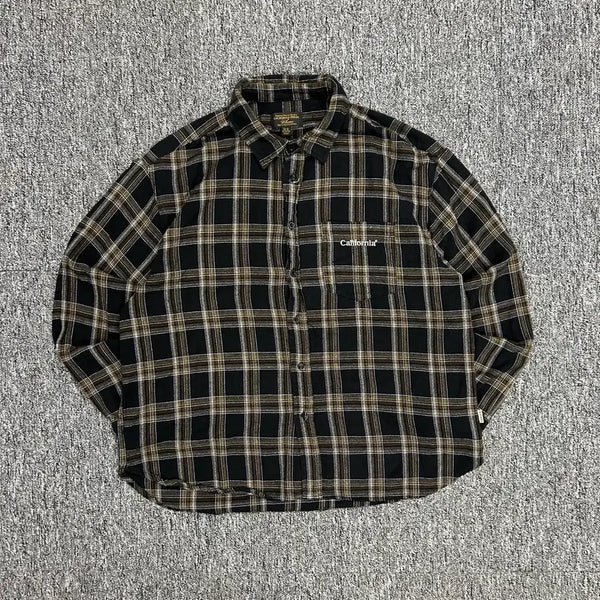 [BUNJANG] Whoau Pocket Logo Check Shirt XL / 후아유 포켓로고 체크셔츠