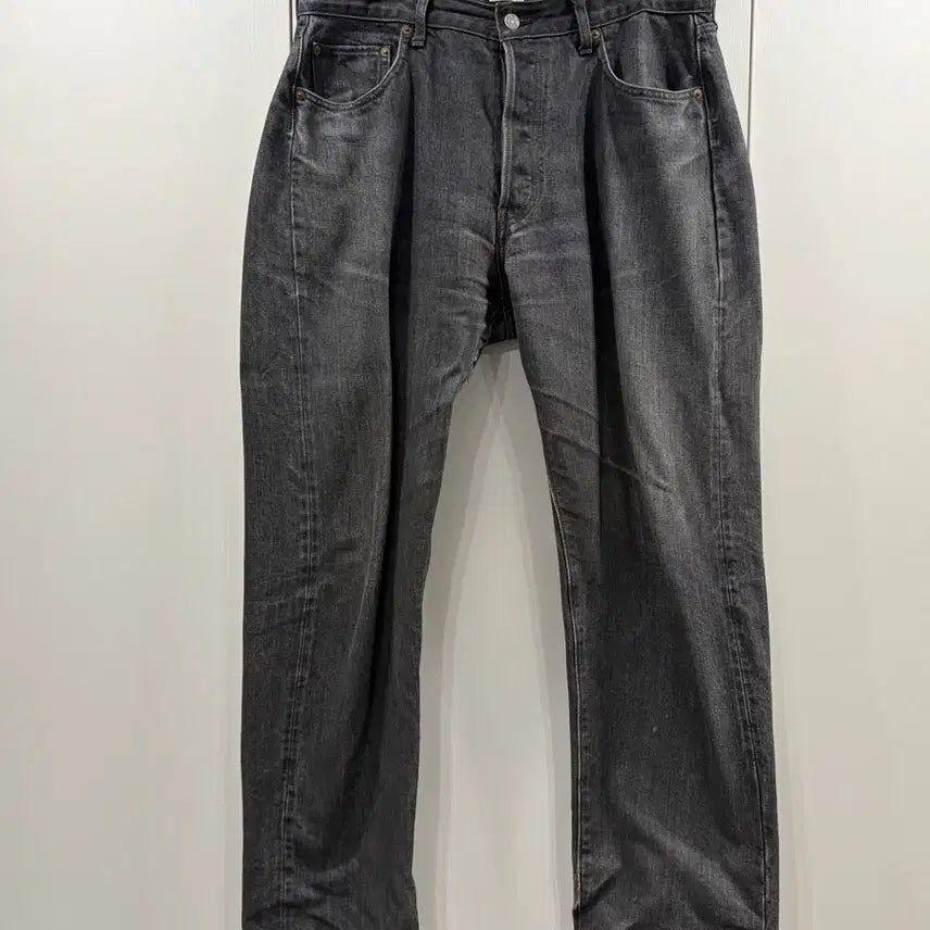 [BUNJANG] SHIORI Black Subin Cotton 13.5oz Straight Denim / 시오타 블랙 수빈 코튼 13.5oz 스트레이트 데님