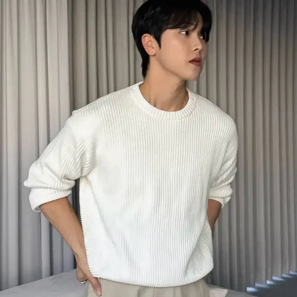 [BUNJANG] NITED Ivory Knit Round Knit (Size L) / 니티드 아이보리 니트