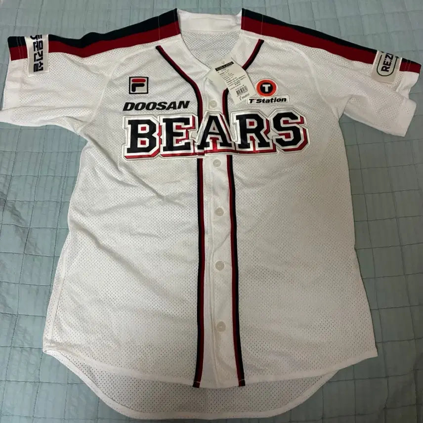 [BUNJANG] Doosan Bears Fila Family Baseball Jersey Kim In-tae (Number 39) / 두산베어스 휠라 패밀리 유니폼 김인태마킹 (39번 배번)