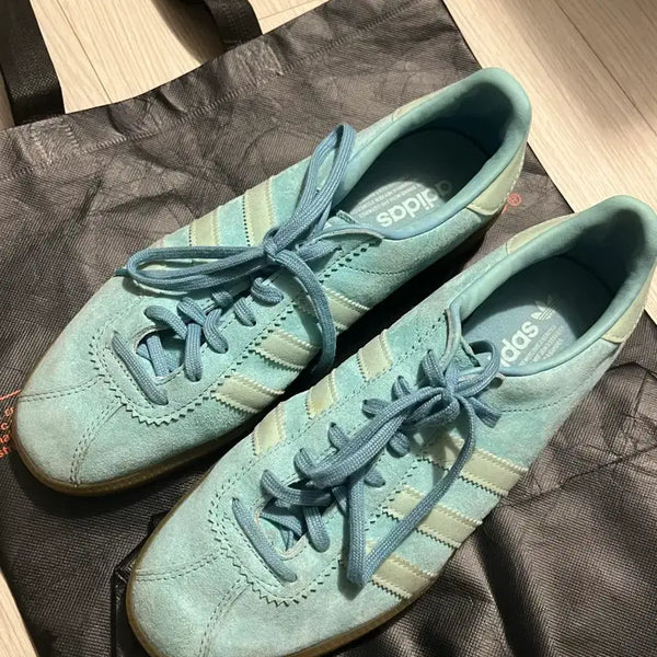 [BUNJANG] Adidas Bermuda "Easy Mint" Suede Sneakers / 아디다스 버뮤다 이지 민트