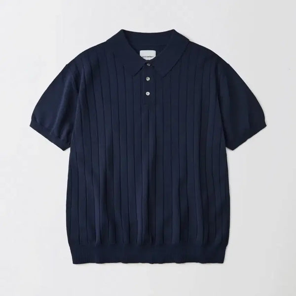 [BUNJANG] Outstanding Knit Collar T-shirt Navy L / 아웃스탠딩 / 니트 카라티 네이비 3(L)