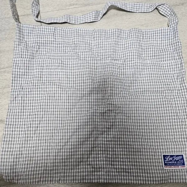 [BUNJANG] Ri Check Pattern Eco Bag / 리 에코백