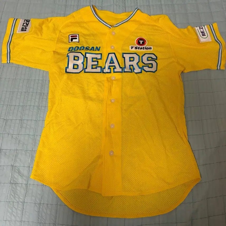 [BUNJANG] Doosan Bears Fila Happy Jersey Kim In-tae (Number 39) / 두산베어스 휠라 해피 유니폼 김인태마킹 (39번 배번)