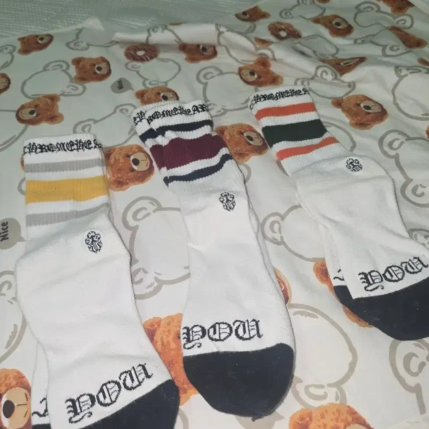 [BUNJANG] Chrome Hearts Authentic Socks 3-Pair Bundle Set / 크롬하츠 정품 양말 3켤레 일괄 판매
