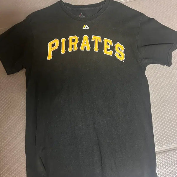 [BUNJANG] Majestic Pittsburgh Pirates Kang Jung Ho Player T-Shirt / 마제스틱 파이어리츠 강정호 플레이어티셔츠반팔 티셔츠 블랙