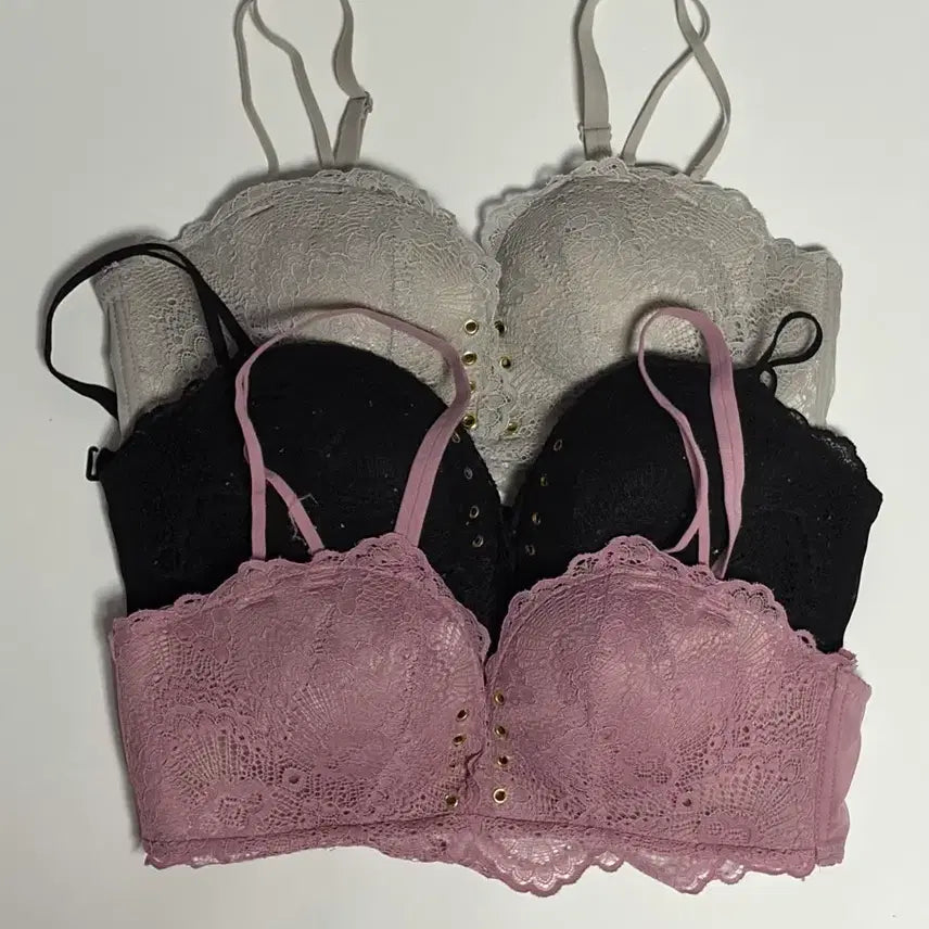[BUNJANG] Women's Lace Bra Set (Used) - Bundle / 중고 여성 레이스 브라 세트 일괄