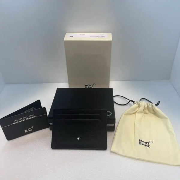 [BUNJANG] Montblanc Sartorial 5cc Card Holder Black / [정품] 몽블랑 사토리얼 5CC 카드지갑 블랙 풀구성 정품