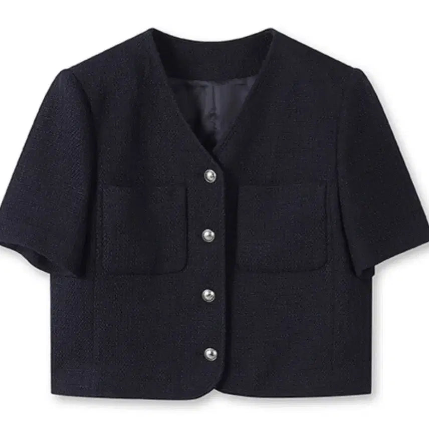 [BUNJANG] TOPTEN Tweed Short Sleeve Jacket / 탑텐. 트위드 숏슬리브 재킷. 새상품.