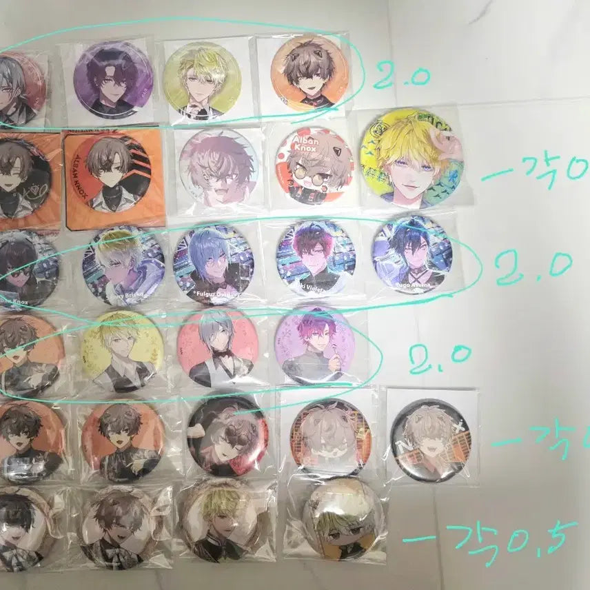 [BUNJANG] NIJISANJI EN Noctyx Alban Badge Goods / 니지산지EN 녹틱스 뱃지 굿즈 판매합니다.