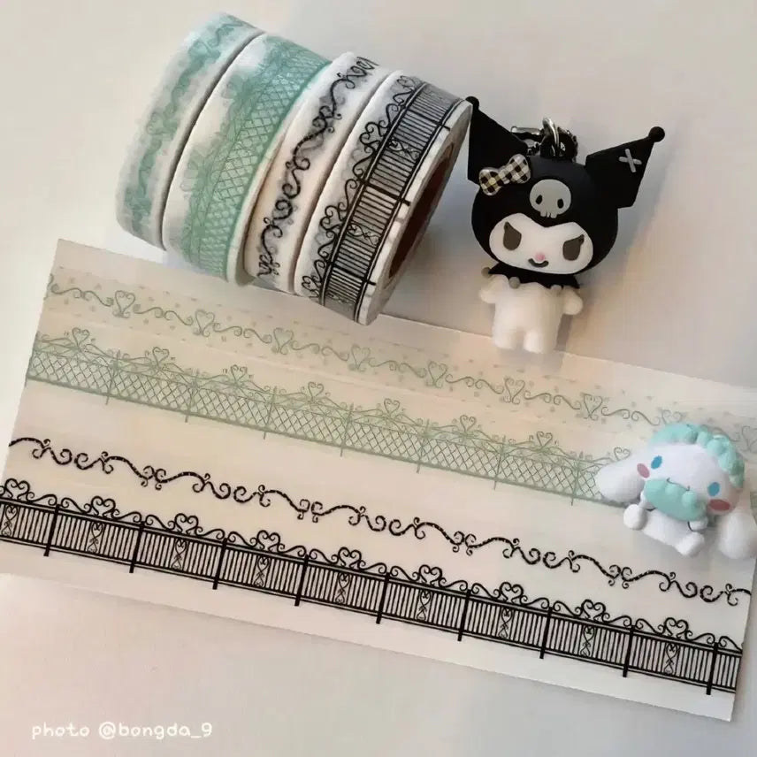 [BUNJANG] KomameRingo Vintage Antique Washi Tape Set / [코마메링고] 빈티지 엔틱마테 세트 4종