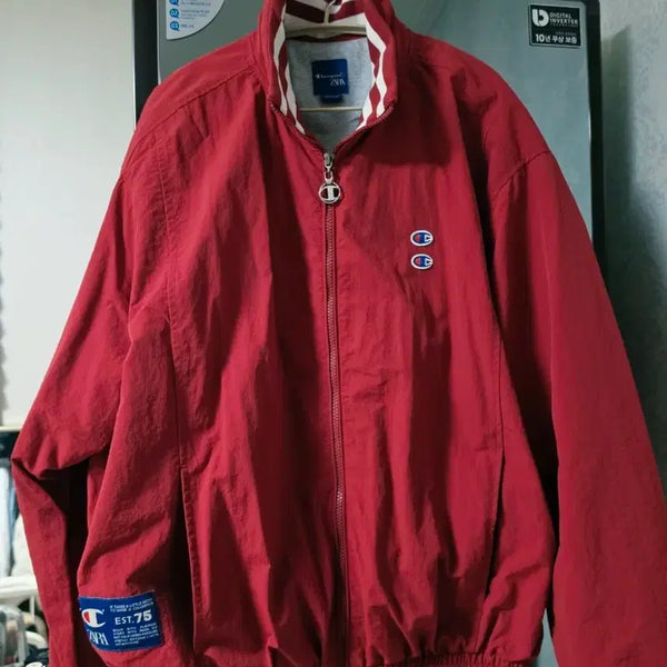 [BUNJANG] Zara Champion Collaboration Zip-Up Jacket Red XL / 자라 챔피온 집업 자켓 레드
