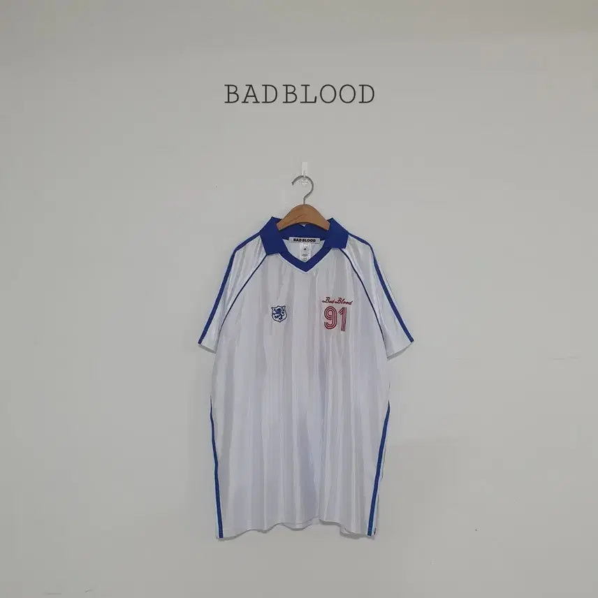 [BUNJANG] Bad Blood Football Jersey White / No.26072512 배드블러드 풋볼져지 화이트 축구져지