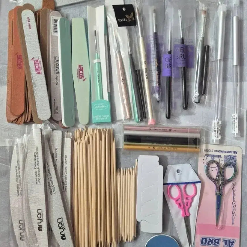 [BUNJANG] Nail Art Tools Bundle Set / 네일 파일,브러쉬 일괄(무료배송)