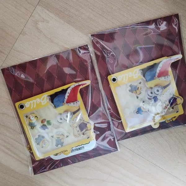 [BUNJANG] Minions Acrylic Shaker Keychain Bundle Set / 미니언즈 아크릴 쉐이커 키링 2개 일괄판매