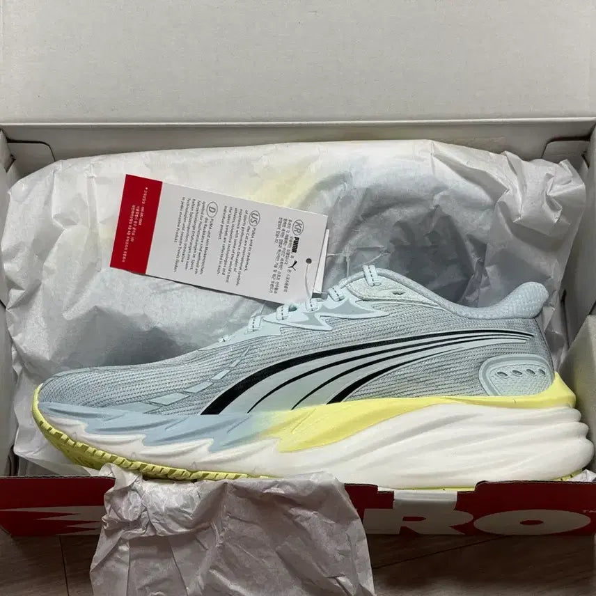 [BUNJANG] Puma Velocity Nitro 4 Women's Running Shoes Mint/Yellow US 7.5 / 푸마 벨로시티 나이트로4 여성 러닝화 w255