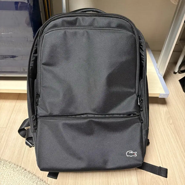 [BUNJANG] Lacoste Backpack Black / 라코스테 백팩 블랙(현백구매)