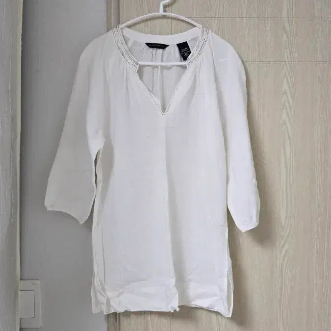 [BUNJANG] Ivory Summer Blouse (Size S) / 새것 여름 블라우스 아이보리 55 S