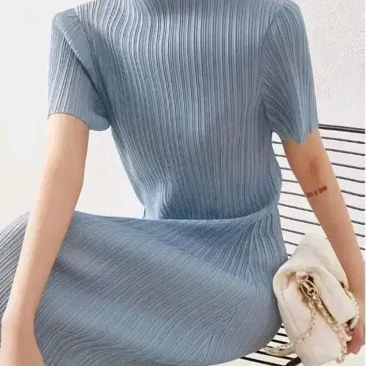 [BUNJANG] Pleated Long Dress / 플리츠 원피스