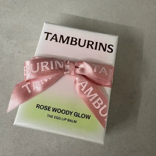 [BUNJANG] Tamburins Rose Woody Glow Egg Lip Balm / 탬버린즈 로즈우디 글로우 에그 립밤